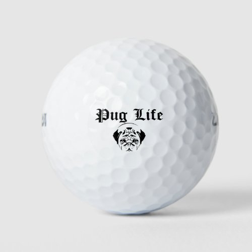 Pug Life Golf Balls