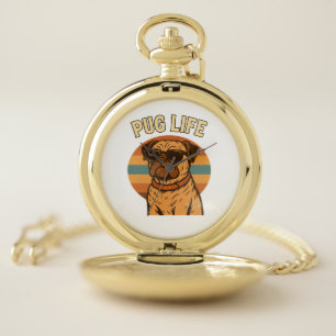 Pug Life Pocket Watch