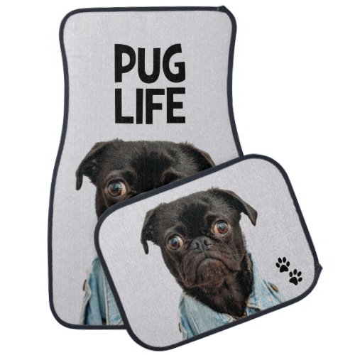 Pug Life Pun Car Floor Mat