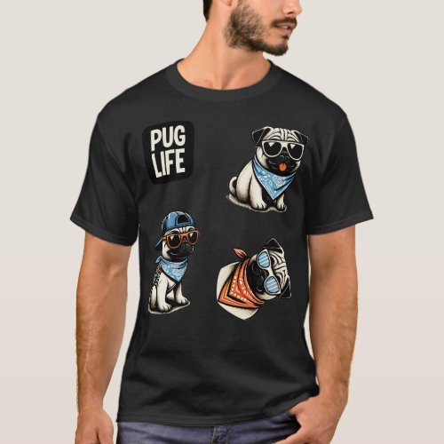 Pug life sticker pack T_Shirt