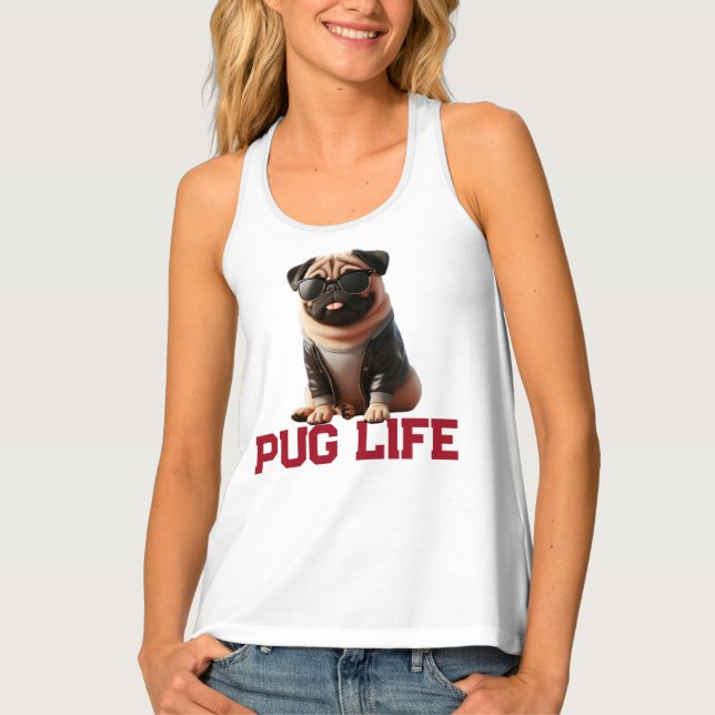 Pug Life Tank Top (Front)