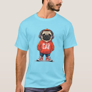"Pug Life: The Street Style Pup" T-Shirt