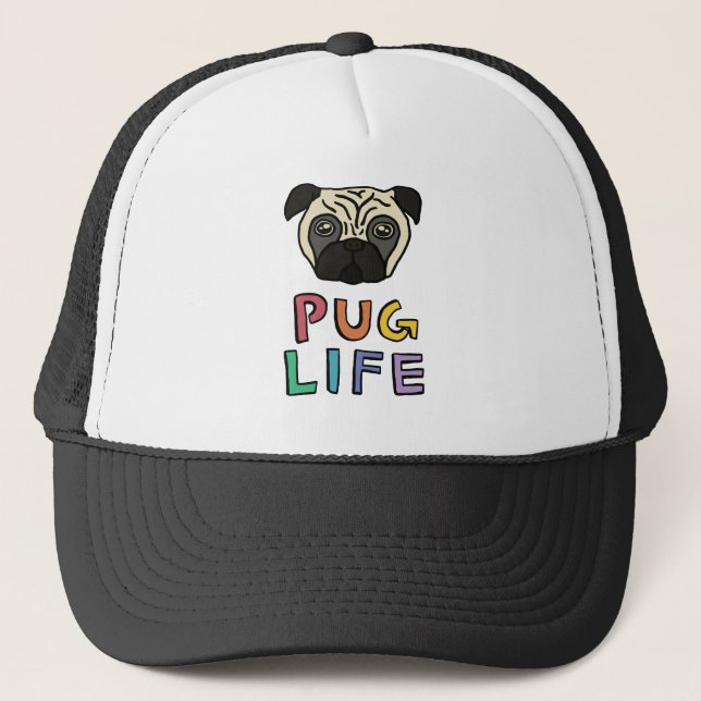 Pug life trucker hat (Front)