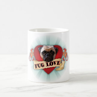 Pug love coffee mug