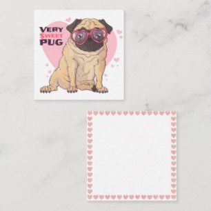 Pug Love Note Card