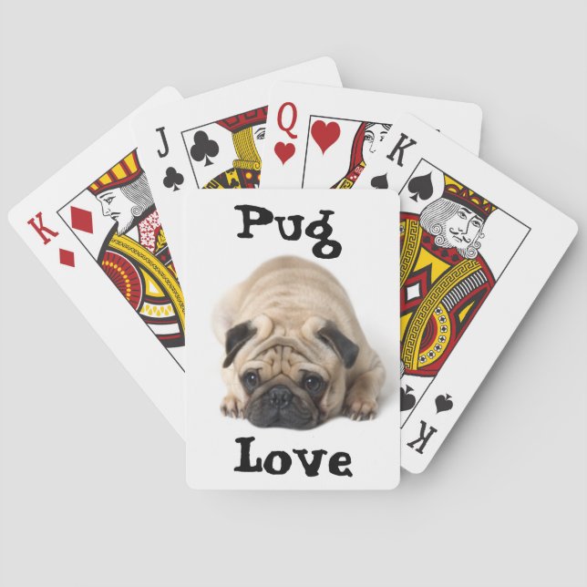 Pug Love Poker Cards (Back)