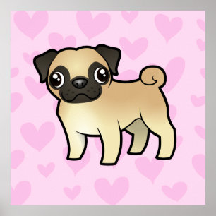 Pug Love Poster