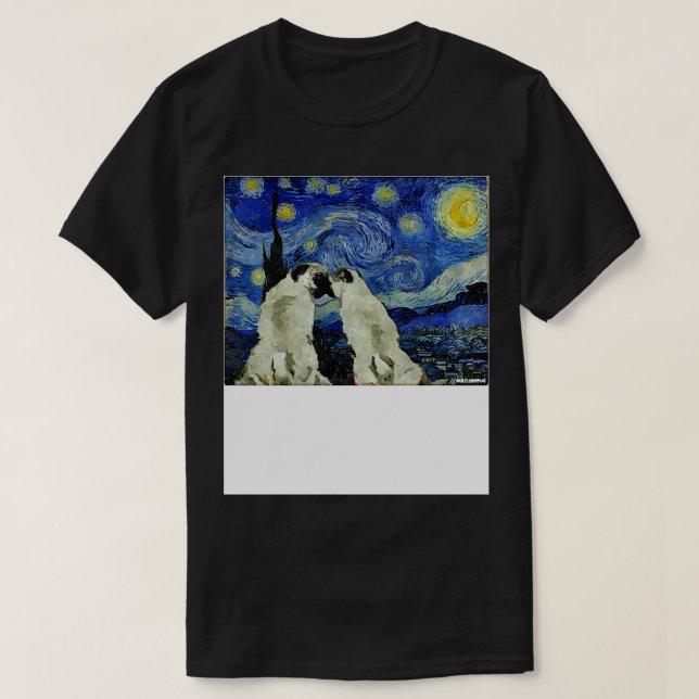 Pug love T-Shirt (Design Front)