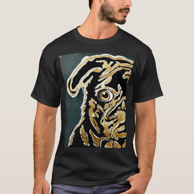 Pug love T-Shirt (Front)