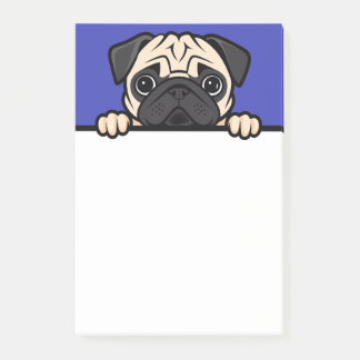 Pug Lover Cute Peeking Puppy Dog Gifts Post-it Notes