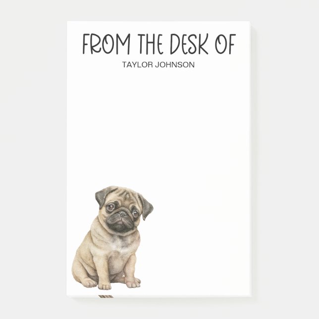 Pug Lover Post-it Notes (Front)