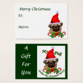 Pug Lovers Christmas Gifts (Front & Back)