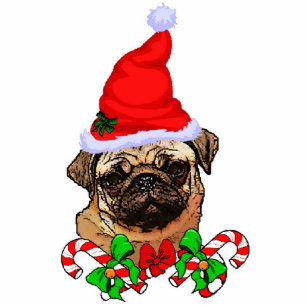 Pug Lovers Christmas Gifts Cutout