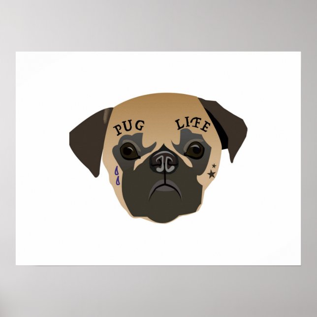 Pug Lovers | Cute Pug Life Poster (Front)