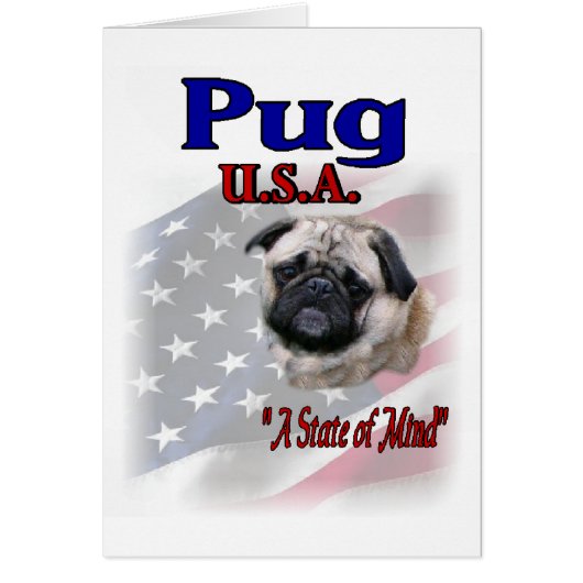 Pug Lovers Gifts Cards (Front)