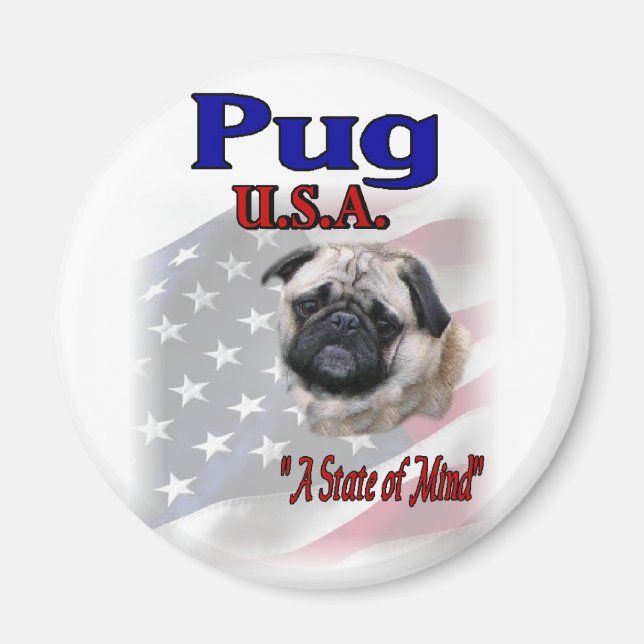 Pug Lovers Gifts Magnet (Front)