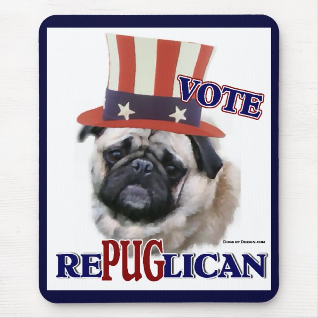 Pug Lovers Gifts Mouse Pad (Front)