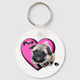 Pug Lovers Keychain