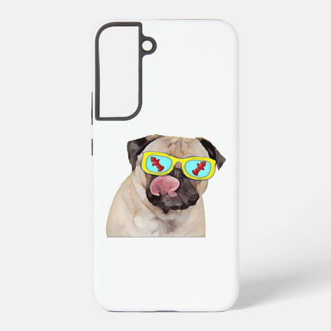 Pug loving fire hydrant  samsung galaxy case (Back)
