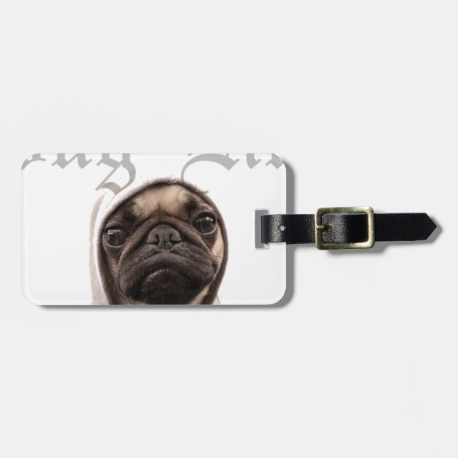 Pug Luggage Tag (Front Horizontal)