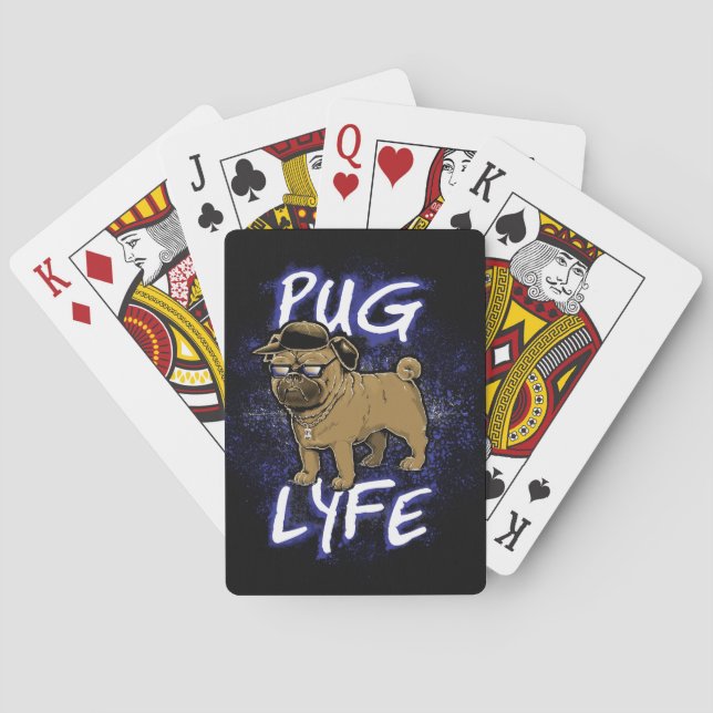 Pug Lyfe Poker Cards (Back)