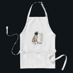Pug Mom Apron<br><div class="desc">This Pug apron is a great gift for any Pug Mom.</div>