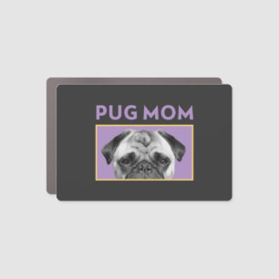 Pug Mom Car Magnet