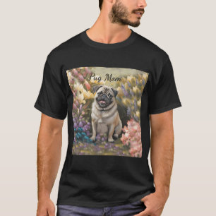 "Pug Mom" cute all over Tote Bag T-Shirt