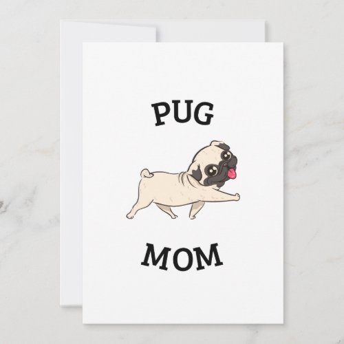 Pug Mom Holiday Card