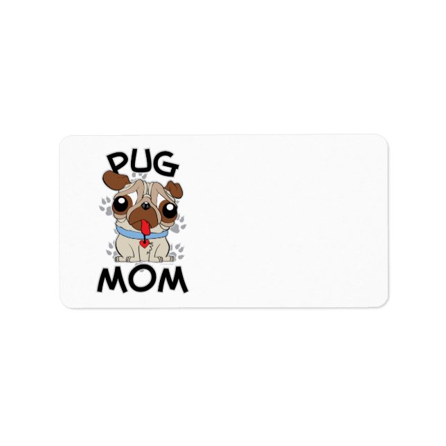 Pug Mom Label (Front)