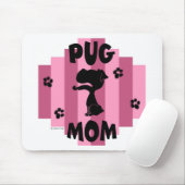 Pug Mom Mousepad (With Mouse)