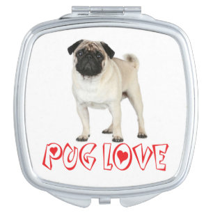 Pug Mom Puppy Dog Pugs Puppies Love Dogs Canine Compact Mirror