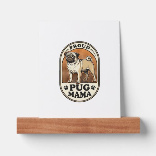 Pug Mom Shirt Vintage Engraving Dog Lover Graphic_ Picture Ledge