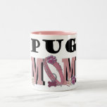 Pug MOM Two-Tone Coffee Mug