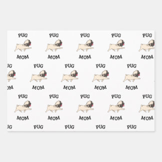 Pug Mom Wrapping Paper Sheets