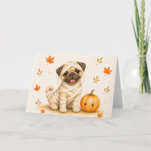 Pug Mommy Halloween Card