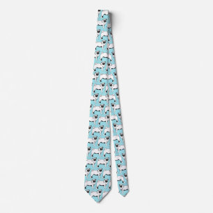 Pug Mops 2 sides printed Neck Tie