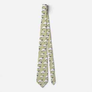 Pug Mops 2 sides printed Neck Tie