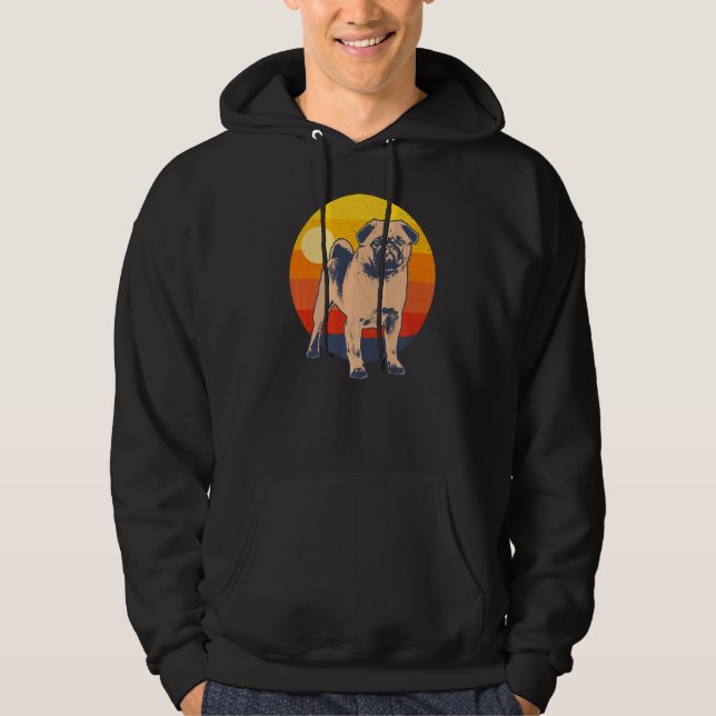 Pug Mops Carlin Dog Breed  37 Hoodie (Front)