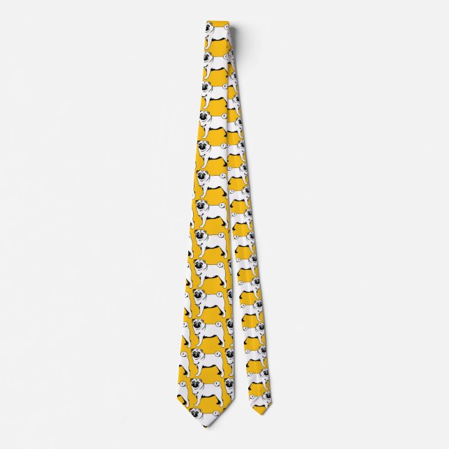 Pug Mops Neck Tie (Front)