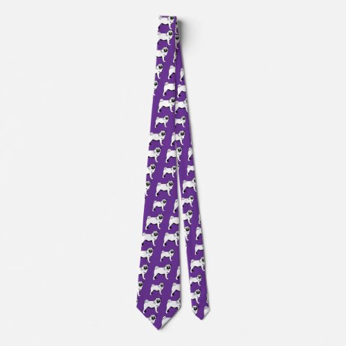 Pug Mops Neck Tie