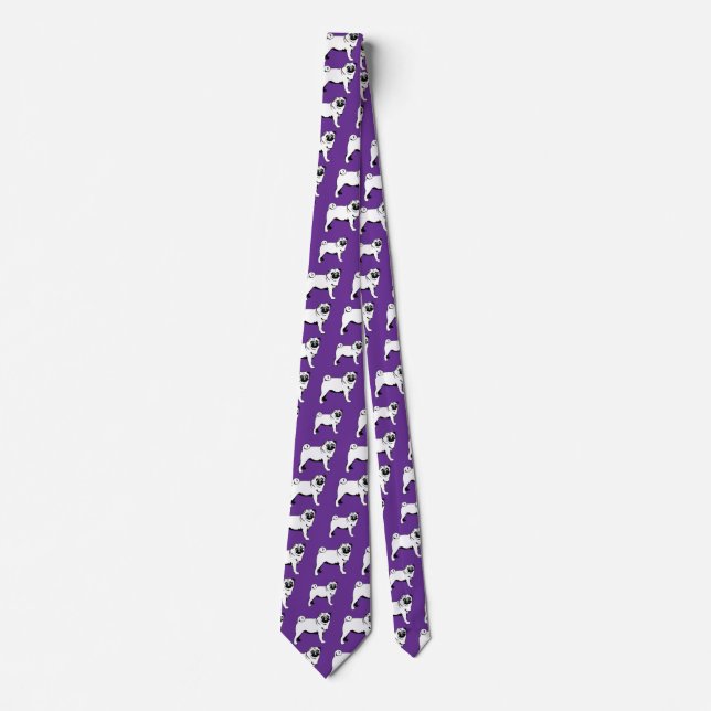 Pug Mops Neck Tie (Front)