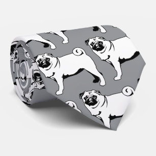 Pug Mops Neck Tie