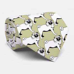 Pug Mops Neck Tie