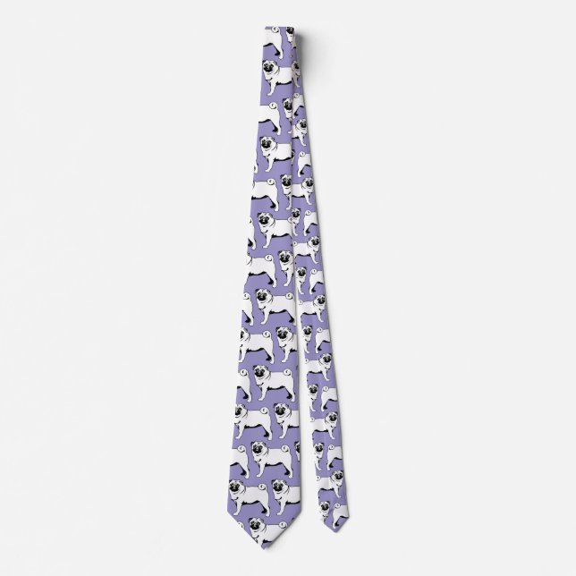 Pug Mops Neck Tie (Front)