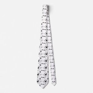 Pug Mops Neck Tie