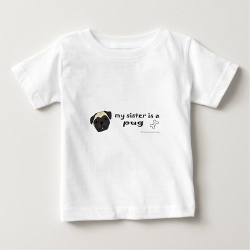 pug _ more dog breeds baby T_Shirt