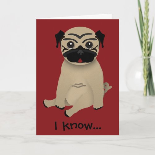 Pug Mothers Day Card