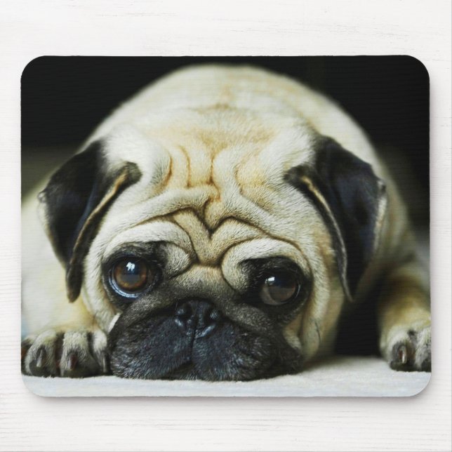Pug Mouse Pad (Front)