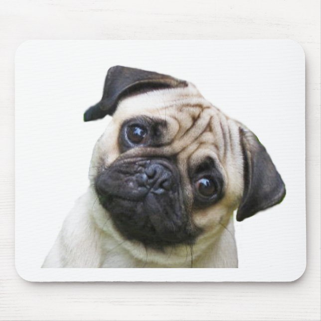 pug mouse pad (Front)